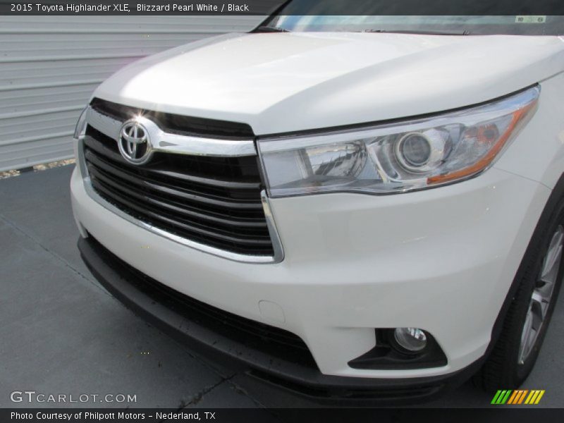 Blizzard Pearl White / Black 2015 Toyota Highlander XLE
