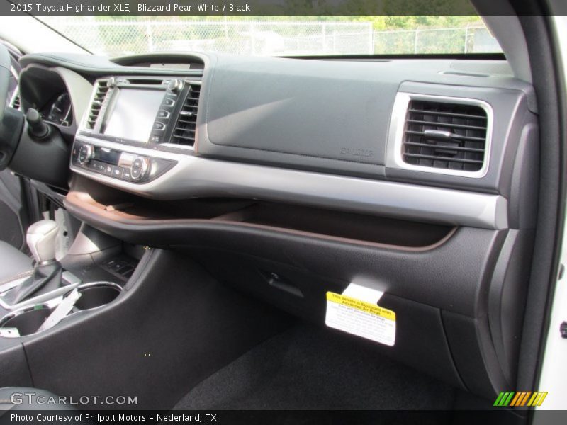 Blizzard Pearl White / Black 2015 Toyota Highlander XLE