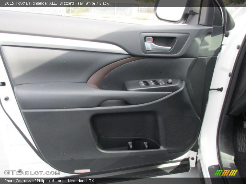 Blizzard Pearl White / Black 2015 Toyota Highlander XLE