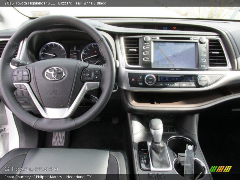 Blizzard Pearl White / Black 2015 Toyota Highlander XLE