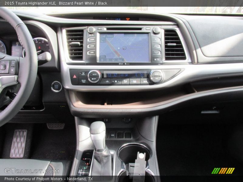 Blizzard Pearl White / Black 2015 Toyota Highlander XLE