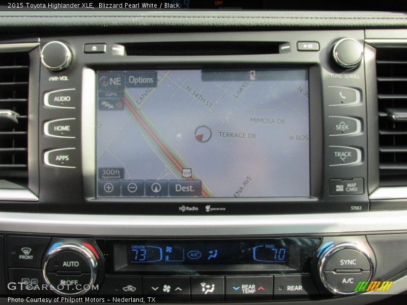 Blizzard Pearl White / Black 2015 Toyota Highlander XLE