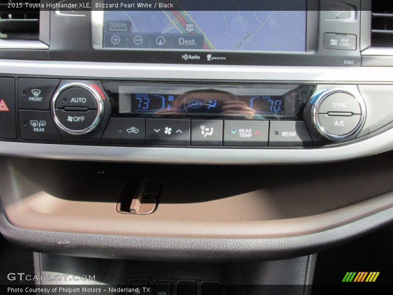 Blizzard Pearl White / Black 2015 Toyota Highlander XLE