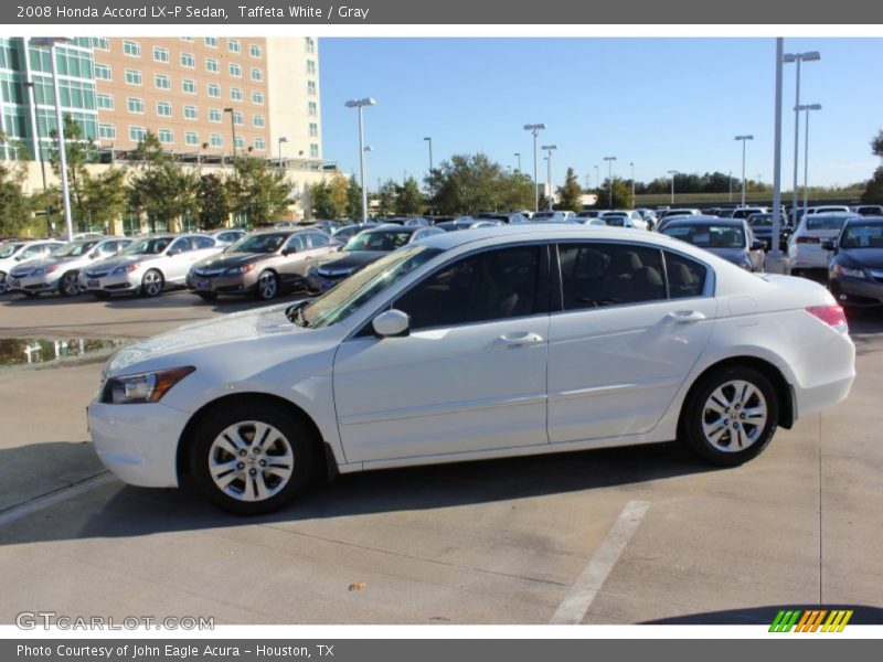 Taffeta White / Gray 2008 Honda Accord LX-P Sedan