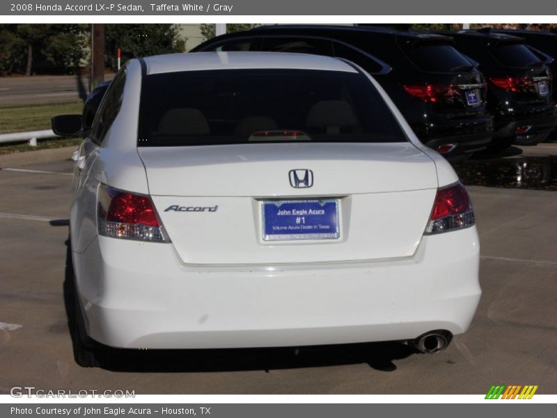 Taffeta White / Gray 2008 Honda Accord LX-P Sedan