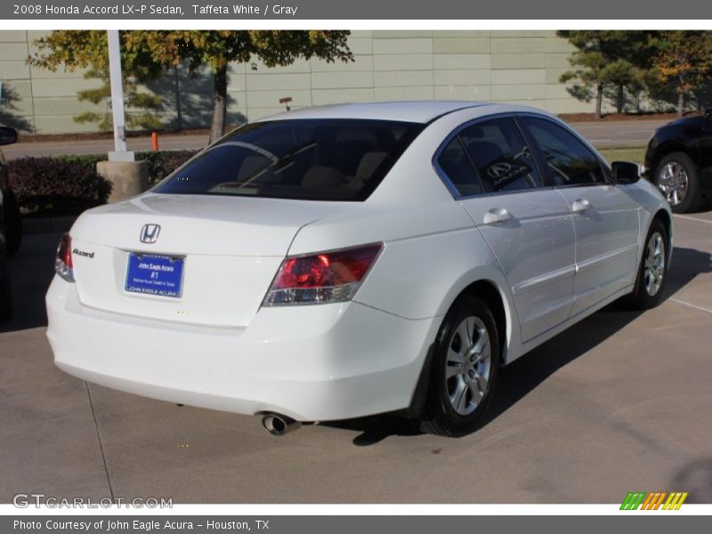 Taffeta White / Gray 2008 Honda Accord LX-P Sedan