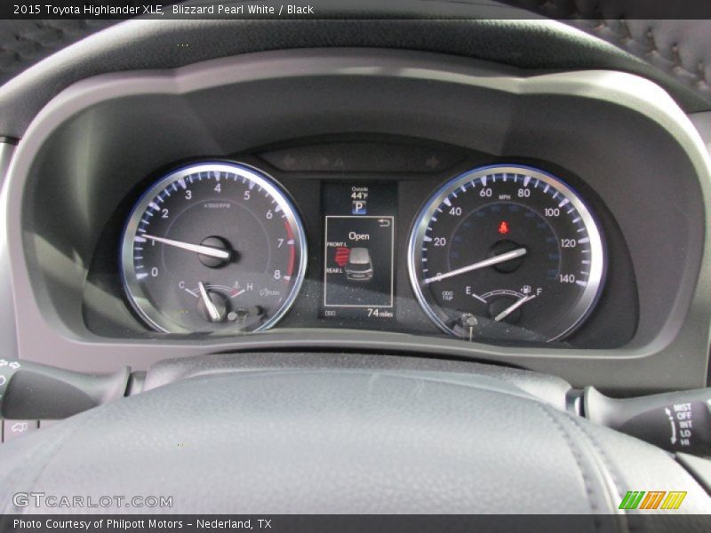 Blizzard Pearl White / Black 2015 Toyota Highlander XLE