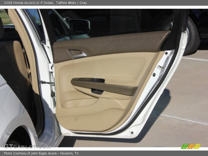Taffeta White / Gray 2008 Honda Accord LX-P Sedan