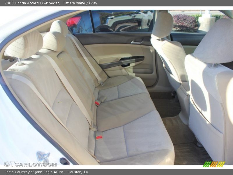 Taffeta White / Gray 2008 Honda Accord LX-P Sedan
