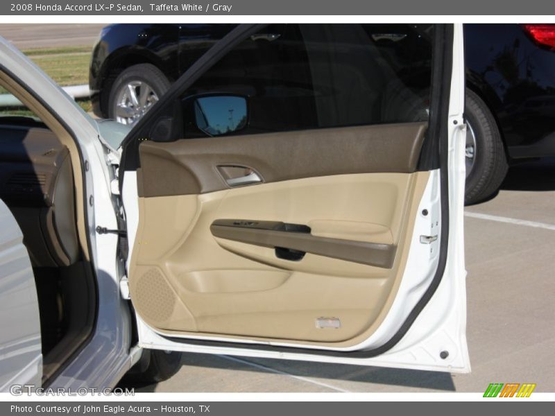Taffeta White / Gray 2008 Honda Accord LX-P Sedan