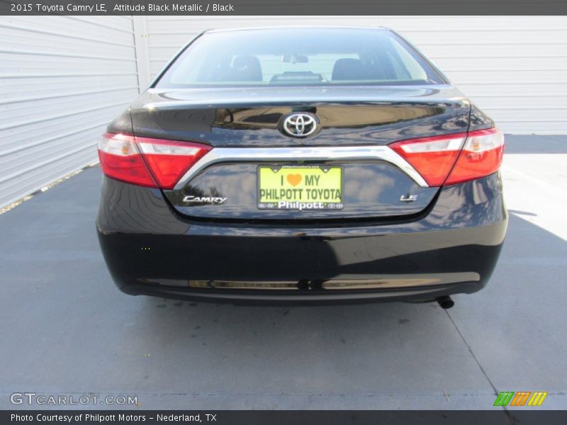Attitude Black Metallic / Black 2015 Toyota Camry LE