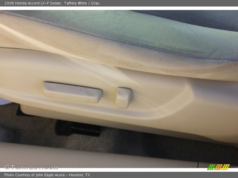 Taffeta White / Gray 2008 Honda Accord LX-P Sedan