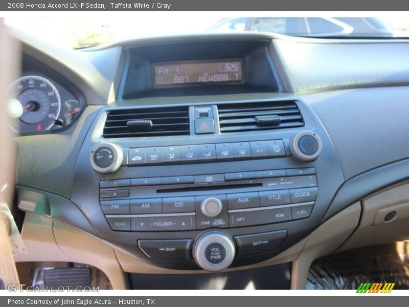 Taffeta White / Gray 2008 Honda Accord LX-P Sedan