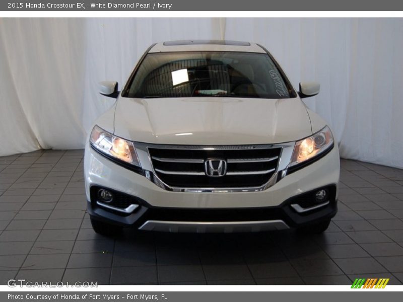 White Diamond Pearl / Ivory 2015 Honda Crosstour EX