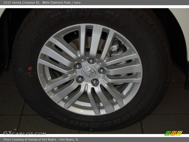 White Diamond Pearl / Ivory 2015 Honda Crosstour EX