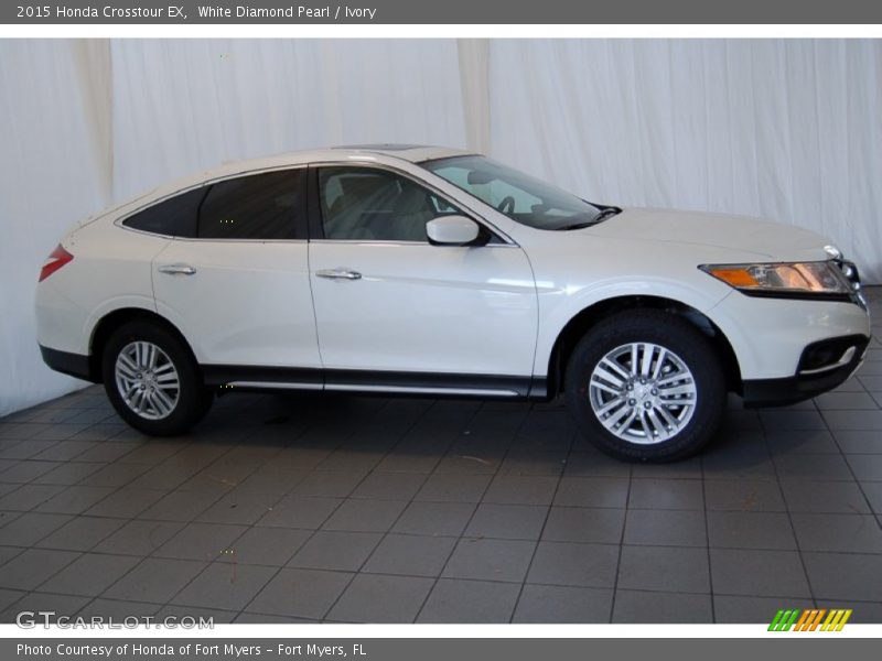 White Diamond Pearl / Ivory 2015 Honda Crosstour EX