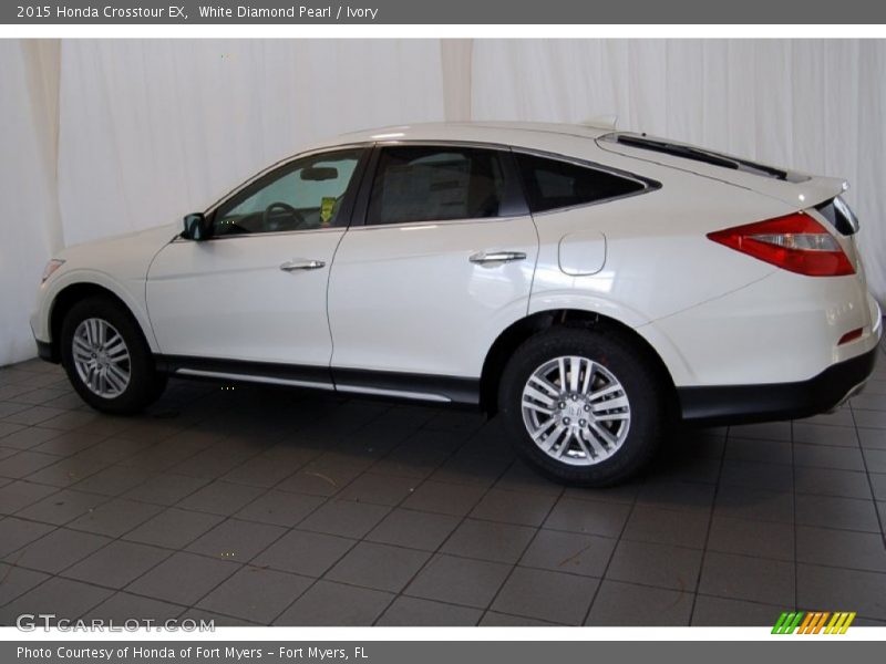 White Diamond Pearl / Ivory 2015 Honda Crosstour EX