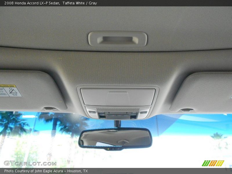Taffeta White / Gray 2008 Honda Accord LX-P Sedan