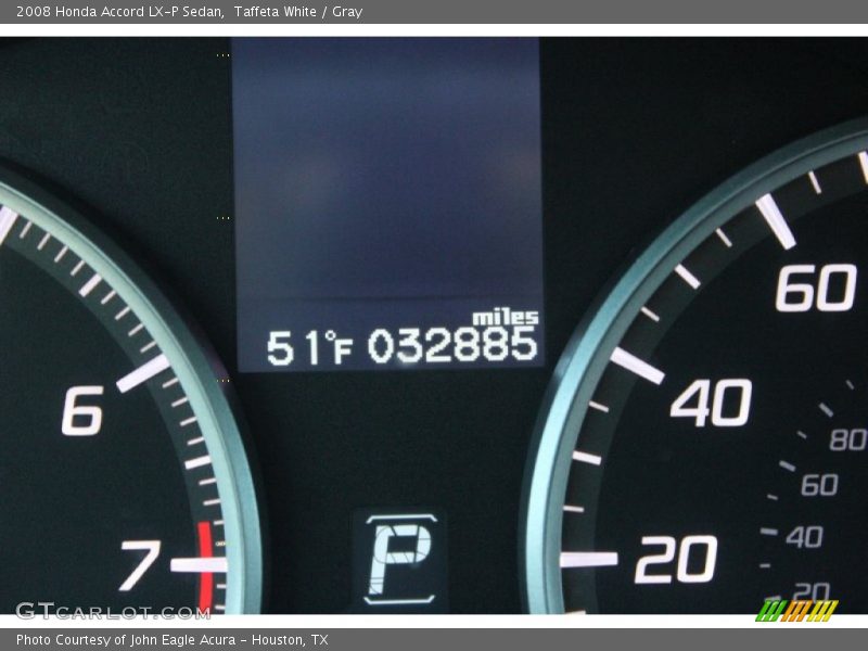 Taffeta White / Gray 2008 Honda Accord LX-P Sedan