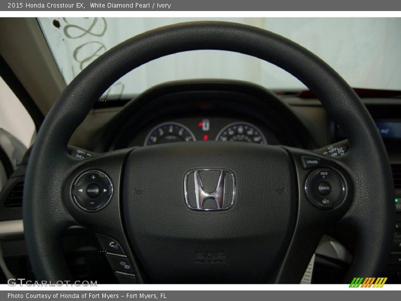 White Diamond Pearl / Ivory 2015 Honda Crosstour EX