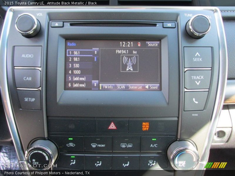 Attitude Black Metallic / Black 2015 Toyota Camry LE
