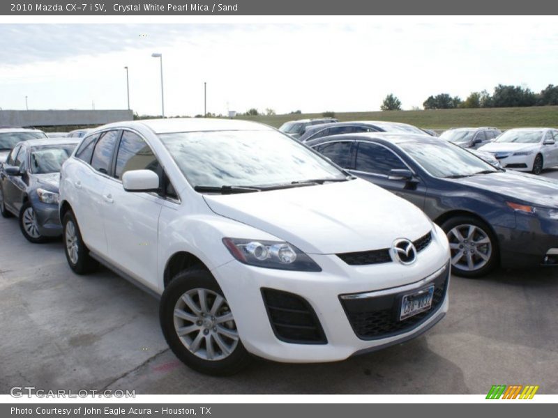 Crystal White Pearl Mica / Sand 2010 Mazda CX-7 i SV