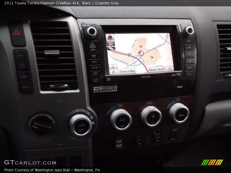 Black / Graphite Gray 2011 Toyota Tundra Platinum CrewMax 4x4