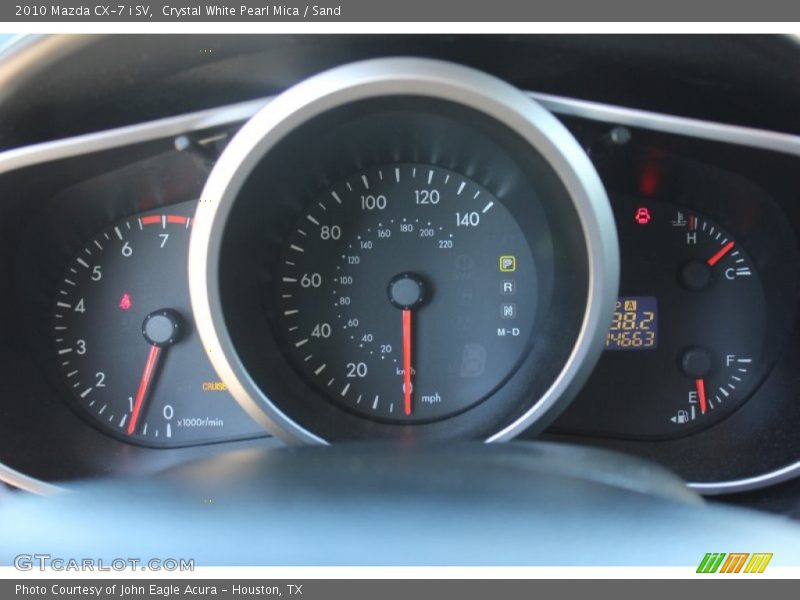 Crystal White Pearl Mica / Sand 2010 Mazda CX-7 i SV