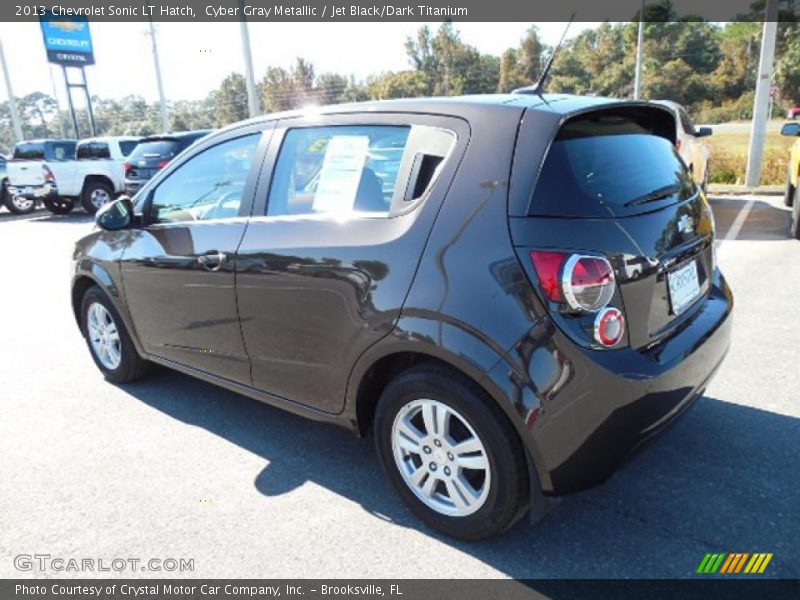 Cyber Gray Metallic / Jet Black/Dark Titanium 2013 Chevrolet Sonic LT Hatch