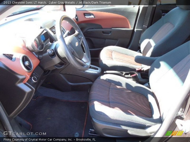 Cyber Gray Metallic / Jet Black/Dark Titanium 2013 Chevrolet Sonic LT Hatch