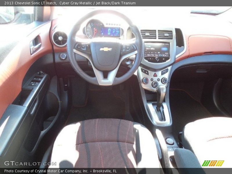 Cyber Gray Metallic / Jet Black/Dark Titanium 2013 Chevrolet Sonic LT Hatch