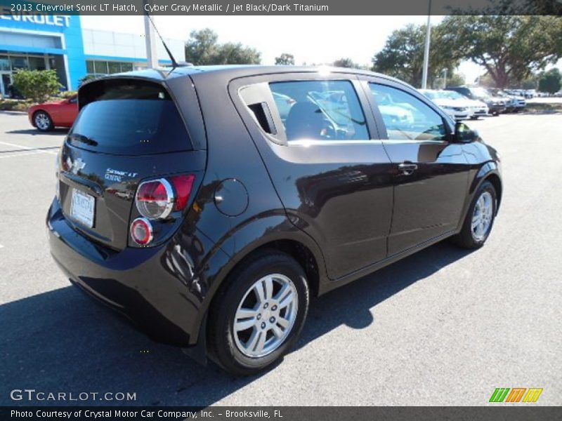 Cyber Gray Metallic / Jet Black/Dark Titanium 2013 Chevrolet Sonic LT Hatch