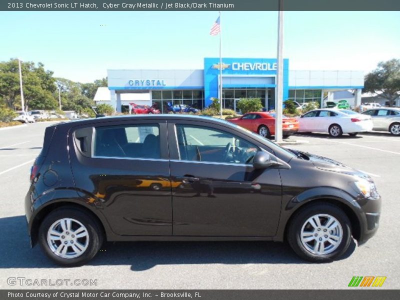 Cyber Gray Metallic / Jet Black/Dark Titanium 2013 Chevrolet Sonic LT Hatch