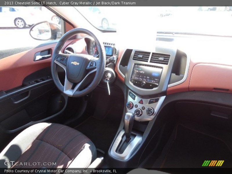 Cyber Gray Metallic / Jet Black/Dark Titanium 2013 Chevrolet Sonic LT Hatch