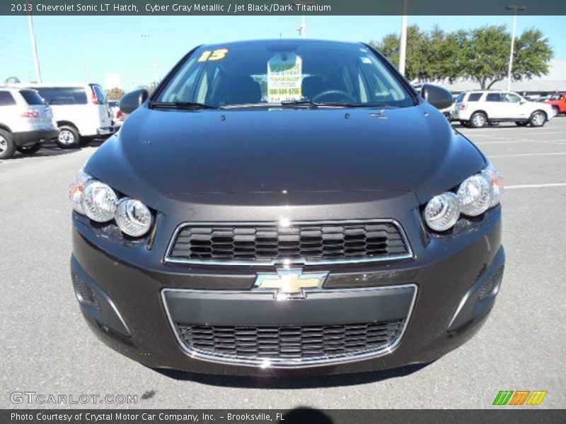 Cyber Gray Metallic / Jet Black/Dark Titanium 2013 Chevrolet Sonic LT Hatch