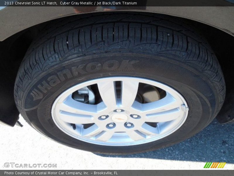 Cyber Gray Metallic / Jet Black/Dark Titanium 2013 Chevrolet Sonic LT Hatch