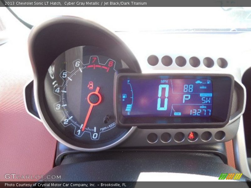 Cyber Gray Metallic / Jet Black/Dark Titanium 2013 Chevrolet Sonic LT Hatch