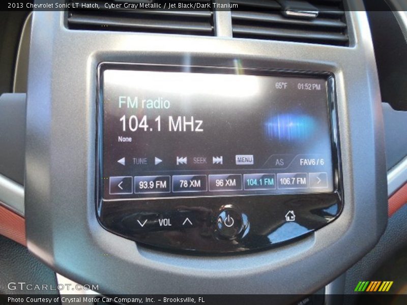 Cyber Gray Metallic / Jet Black/Dark Titanium 2013 Chevrolet Sonic LT Hatch