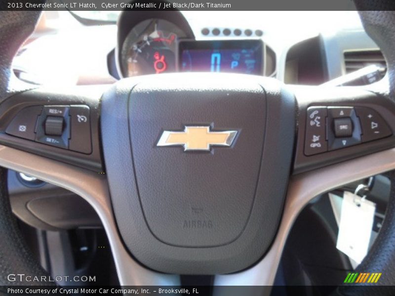 Cyber Gray Metallic / Jet Black/Dark Titanium 2013 Chevrolet Sonic LT Hatch