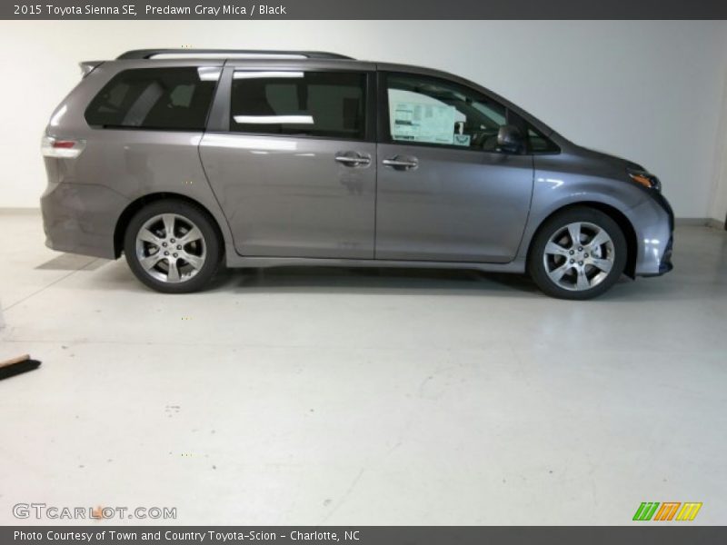 Predawn Gray Mica / Black 2015 Toyota Sienna SE