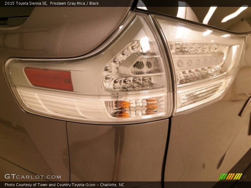 Predawn Gray Mica / Black 2015 Toyota Sienna SE