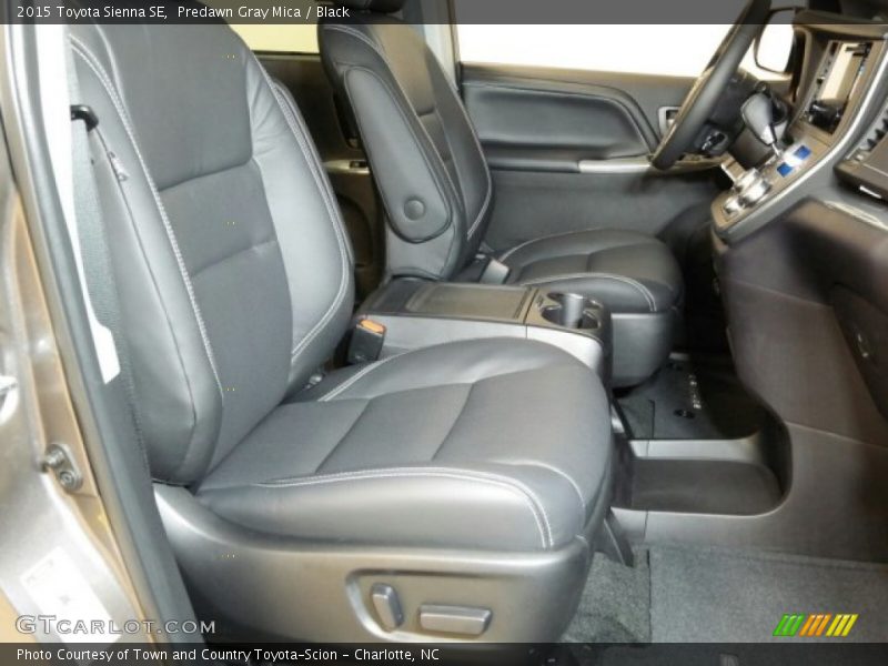 Predawn Gray Mica / Black 2015 Toyota Sienna SE