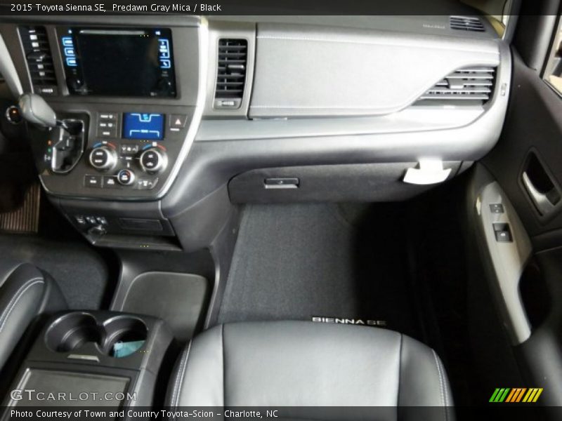 Predawn Gray Mica / Black 2015 Toyota Sienna SE