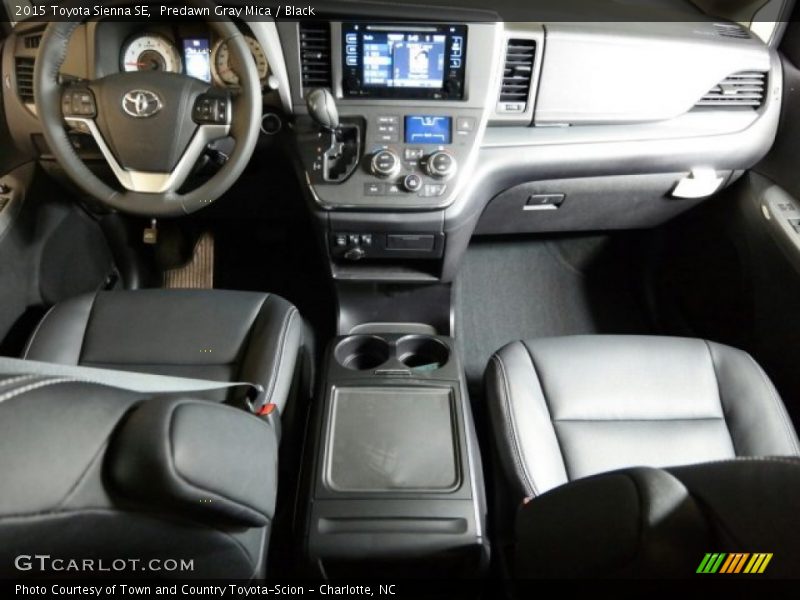Predawn Gray Mica / Black 2015 Toyota Sienna SE