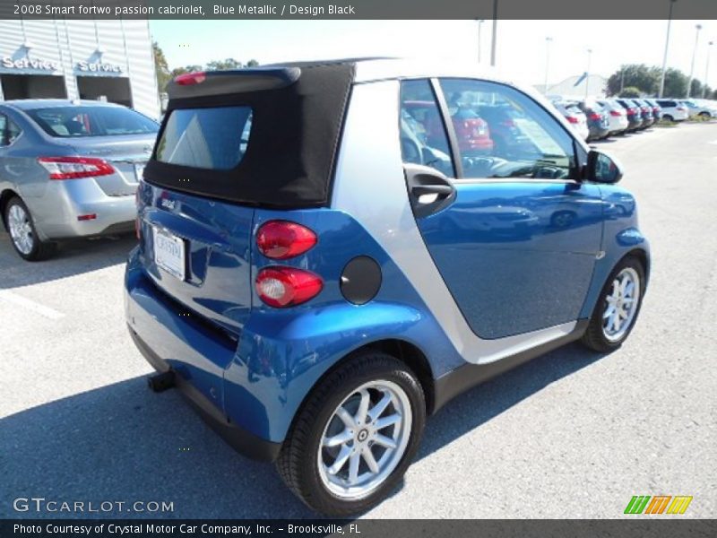 Blue Metallic / Design Black 2008 Smart fortwo passion cabriolet