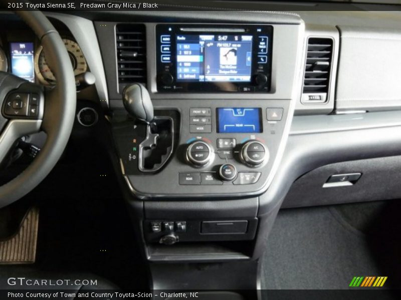 Predawn Gray Mica / Black 2015 Toyota Sienna SE