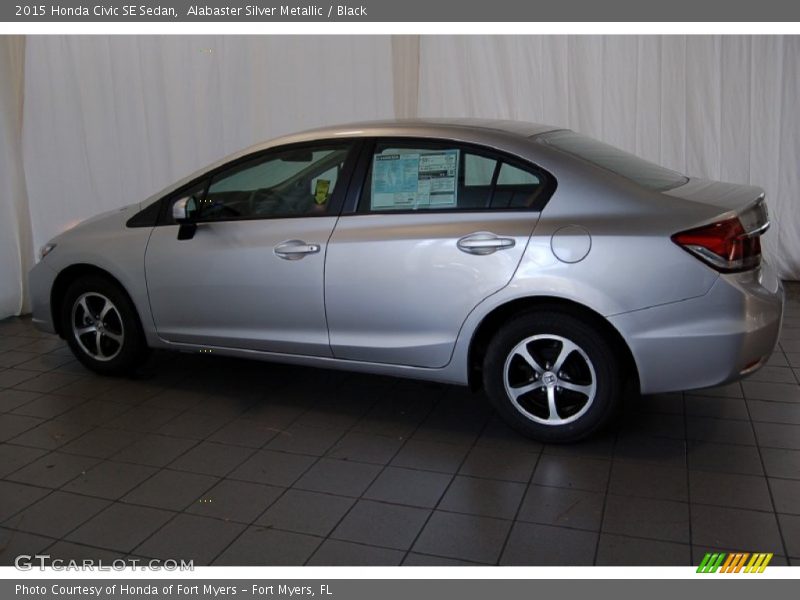 Alabaster Silver Metallic / Black 2015 Honda Civic SE Sedan