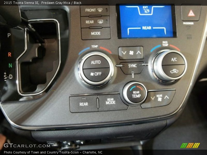 Predawn Gray Mica / Black 2015 Toyota Sienna SE