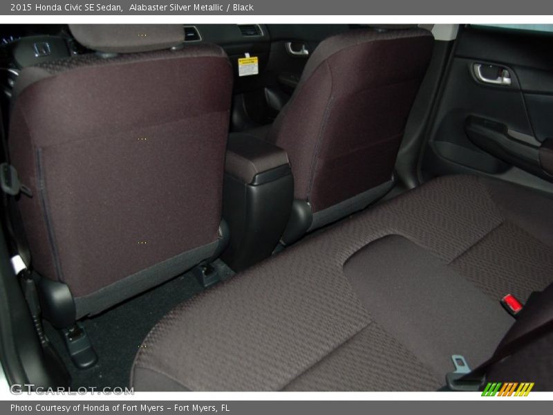 Alabaster Silver Metallic / Black 2015 Honda Civic SE Sedan