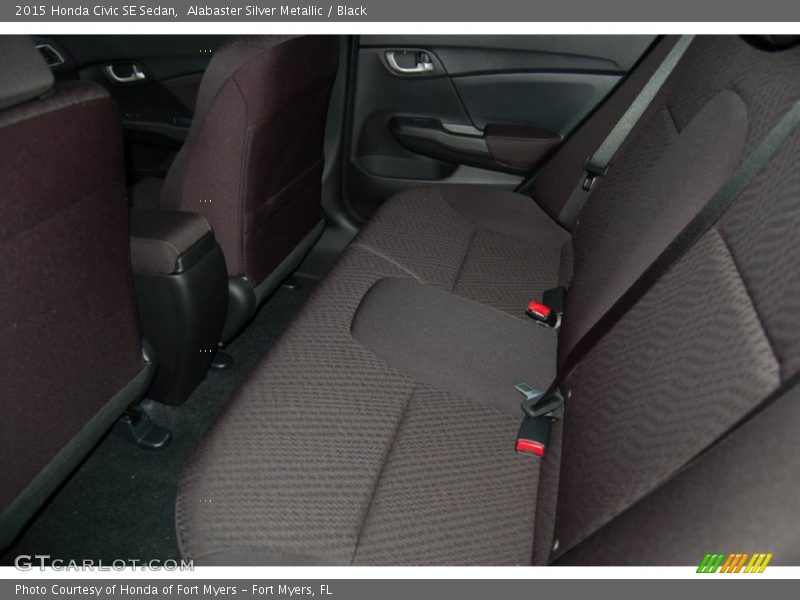 Alabaster Silver Metallic / Black 2015 Honda Civic SE Sedan
